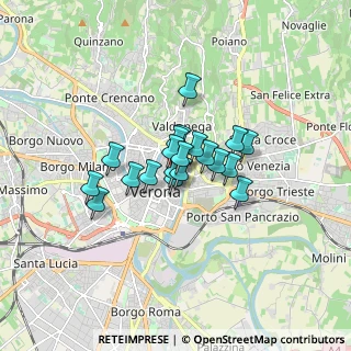 Mappa Piazza Francesco Viviani, 37121 Verona VR, Italia (1.017)