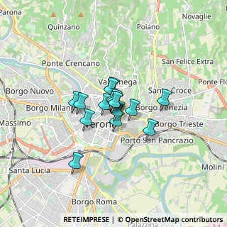 Mappa Via San Sebastiano, 37121 Verona VR, Italia (0.88375)
