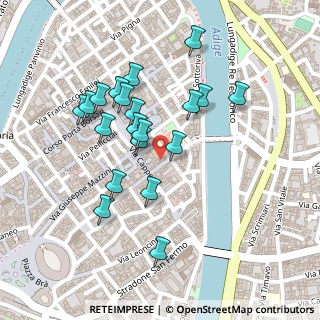 Mappa Piazza Francesco Viviani, 37121 Verona VR, Italia (0.213)