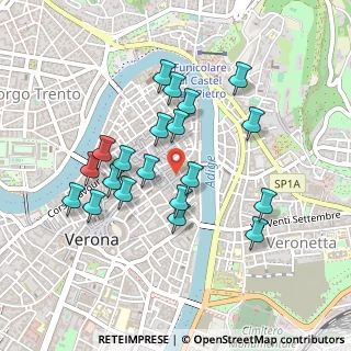 Mappa Via S. Sebastiano, 37121 Verona VR, Italia (0.425)