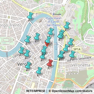 Mappa Via S. Sebastiano, 37121 Verona VR, Italia (0.4525)