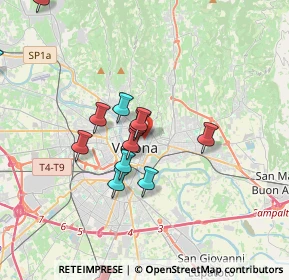 Mappa Piazza Francesco Viviani, 37121 Verona VR, Italia (4.28071)