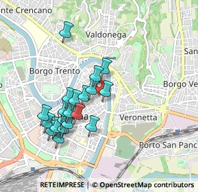 Mappa Via San Sebastiano, 37121 Verona VR, Italia (0.8415)