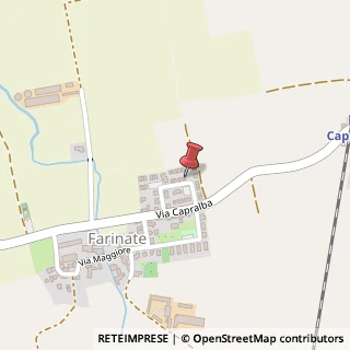 Mappa Via San Martino, 31, 26010 Capralba, Cremona (Lombardia)
