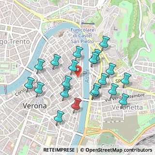 Mappa Via Dietro S. Sebastiano, 37121 Verona VR, Italia (0.4485)