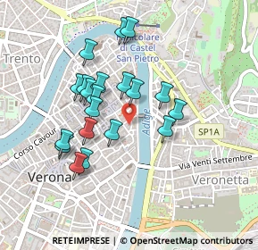 Mappa Via S. Salvatore Corte Regia, 37121 Verona VR, Italia (0.399)