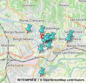 Mappa Riva San Lorenzo, 37121 Verona VR, Italia (1.23273)