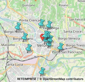 Mappa Riva San Lorenzo, 37121 Verona VR, Italia (1.30667)