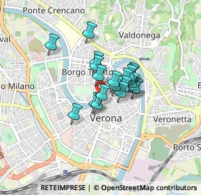 Mappa Riva San Lorenzo, 37121 Verona VR, Italia (0.5105)