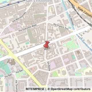 Mappa Via Ambrogio Binda,  33, 20143 Milano, Milano (Lombardia)
