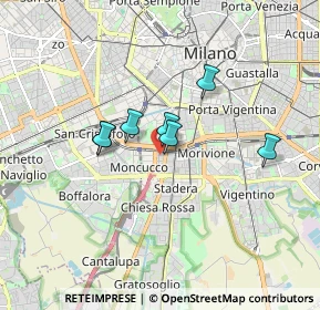 Mappa Via Bordighera, 20141 Milano MI, Italia (2.42364)