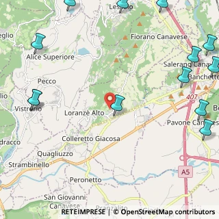 Mappa 10010 Loranzè TO, Italia (3.43077)