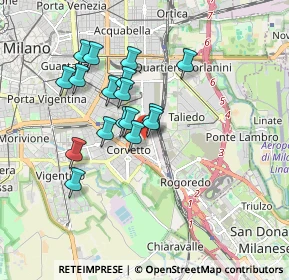 Mappa Via Enrico Caviglia, 20139 Milano MI, Italia (1.45706)