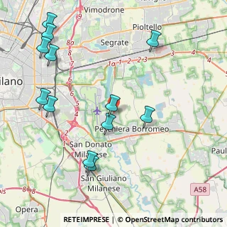Mappa Via Giuseppe Verdi, 20068 Peschiera Borromeo MI, Italia (4.9125)