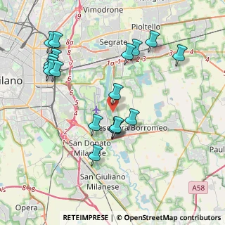 Mappa Via Giuseppe Verdi, 20068 Peschiera Borromeo MI, Italia (4.18444)