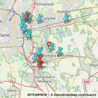 Mappa Via Giuseppe Verdi, 20068 Peschiera Borromeo MI, Italia (4.53647)
