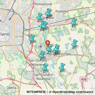 Mappa Via Giuseppe Verdi, 20068 Peschiera Borromeo MI, Italia (3.75643)