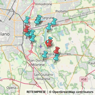 Mappa Via Giuseppe Verdi, 20068 Peschiera Borromeo MI, Italia (3.258)