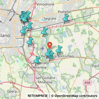 Mappa Via Giuseppe Verdi, 20068 Peschiera Borromeo MI, Italia (4.91471)