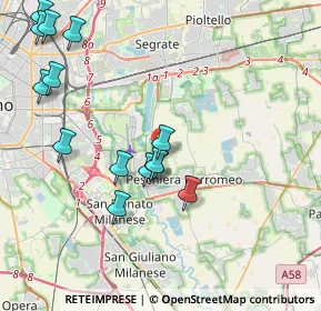 Mappa Via Arturo Toscanini, 20068 Peschiera Borromeo MI, Italia (4.49143)