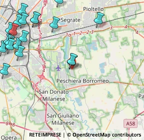 Mappa Via Arturo Toscanini, 20068 Peschiera Borromeo MI, Italia (6.1155)