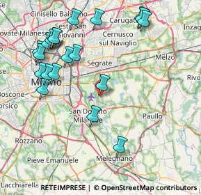 Mappa Via Arturo Toscanini, 20068 Peschiera Borromeo MI, Italia (9.344)