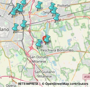 Mappa Via Canzo, 20068 Peschiera Borromeo MI, Italia (5.20538)