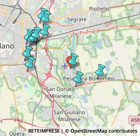 Mappa Via Canzo, 20068 Peschiera Borromeo MI, Italia (4.395)