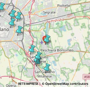 Mappa Via Canzo, 20068 Peschiera Borromeo MI, Italia (5.28667)