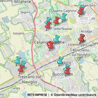 Mappa Via Giuseppe Verdi, 20090 Cesano Boscone MI, Italia (2.45375)