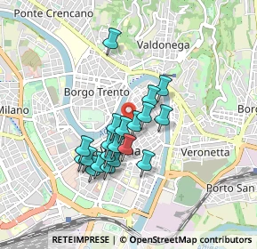 Mappa Vicolo S. Matteo, 37121 Verona VR, Italia (0.6855)