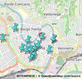 Mappa Vicolo S. Matteo, 37121 Verona VR, Italia (0.89067)