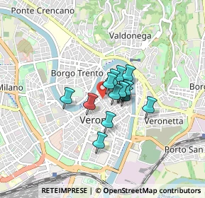 Mappa Vicolo S. Matteo, 37121 Verona VR, Italia (0.46429)