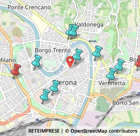 Mappa Via Adua, 37121 Verona VR, Italia (1.05)