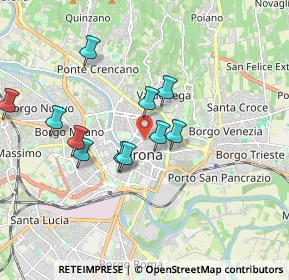 Mappa Vicolo S. Matteo, 37121 Verona VR, Italia (1.61273)