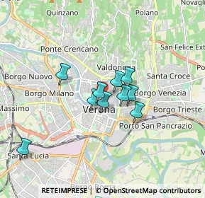 Mappa Vicolo S. Matteo, 37121 Verona VR, Italia (1.48091)