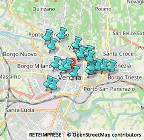Mappa Via Adua, 37121 Verona VR, Italia (1.14947)