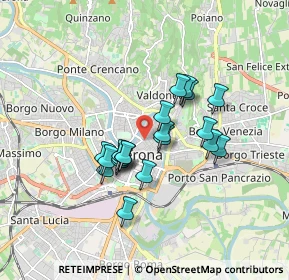 Mappa Via Adua, 37121 Verona VR, Italia (1.337)