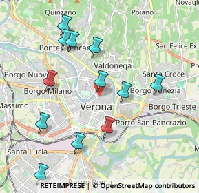 Mappa Vicolo S. Matteo, 37121 Verona VR, Italia (2.08083)