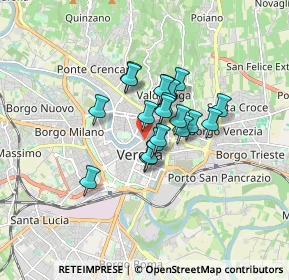 Mappa Vicolo S. Matteo, 37121 Verona VR, Italia (1.057)