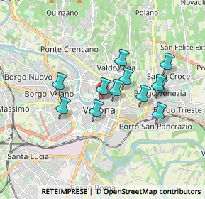 Mappa Via Adua, 37121 Verona VR, Italia (1.4375)