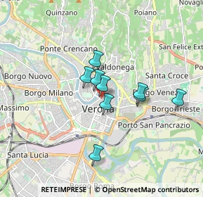 Mappa Vicolo S. Matteo, 37121 Verona VR, Italia (1.81)