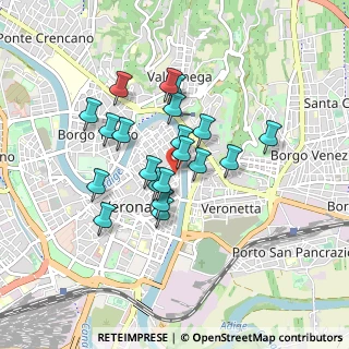 Mappa Via Dietro S. Sebastiano, 37121 Verona VR, Italia (0.694)