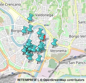 Mappa Via Dietro S. Sebastiano, 37121 Verona VR, Italia (0.7835)