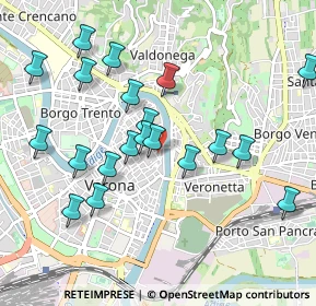 Mappa Via S. Salvatore Corte Regia, 37121 Verona VR, Italia (0.9875)