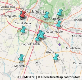 Mappa Via Giovanni XXIII, 25010 Montirone BS, Italia (7.49167)