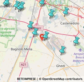 Mappa Via Giovanni XXIII, 25010 Montirone BS, Italia (6.28176)