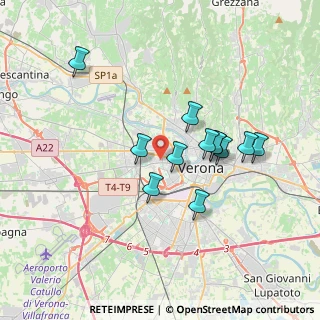 Mappa 37138 Verona VR, Italia (3.08667)