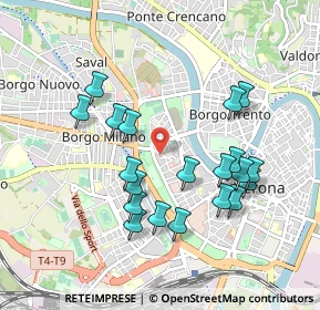 Mappa Via Porta S. Zeno, 37121 Verona VR, Italia (0.912)