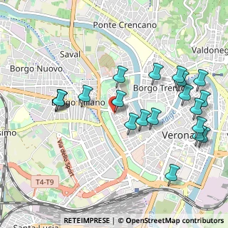 Mappa Via Porta S. Zeno, 37121 Verona VR, Italia (1.116)